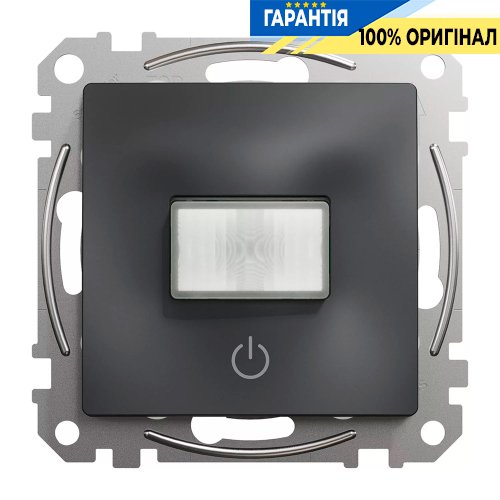 Датчик руху з вимикачем 10 A Schneider Electric Sedna Design SDD114504 (колір - чорний)
