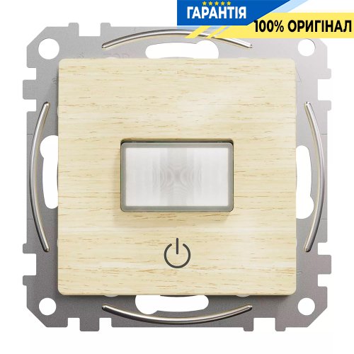 Датчик движения с выключателем 10 A Schneider Electric «Sedna Elements» SDD180504 (цвет - береза)