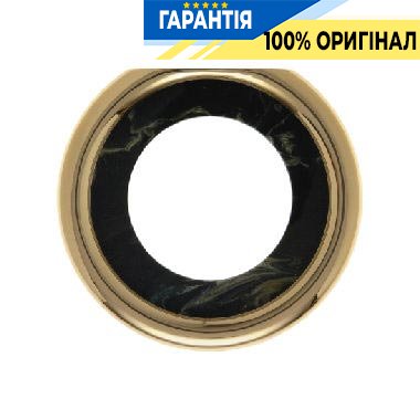 Декоративная рамка 1-местная, оконечная, черный декор под мрамор Berker 109212