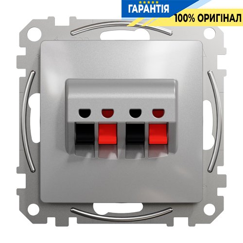 Аудиорозетка Schneider Electric «Sedna Design» SDD113411 (цвет - алюминий)