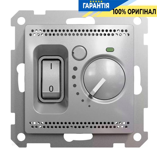 Термостат для теплої підлоги 16A Schneider Electric Sedna Design SDD113507 (колір - алюміній)