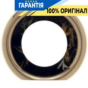 Декоративна рамка 1-місна, проміжна, чорна - декор під мармур Berker 109312