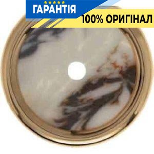 Накладка для поворотних вимикачів кінцева, біла - декор під мармур, Berker PALAZZO 109410