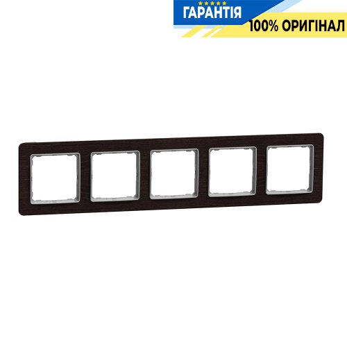 Рамка 5-я. Schneider Electric «Sedna Elements» SDD381805 (цвет - венге)