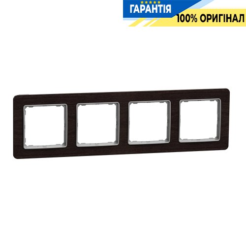 Рамка 4-а Schneider Electric «Sedna Elements» SDD381804 (колір - венге)