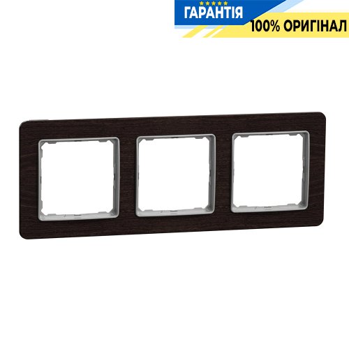 Рамка 3-я. Schneider Electric «Sedna Elements» SDD381803 (цвет - венге)