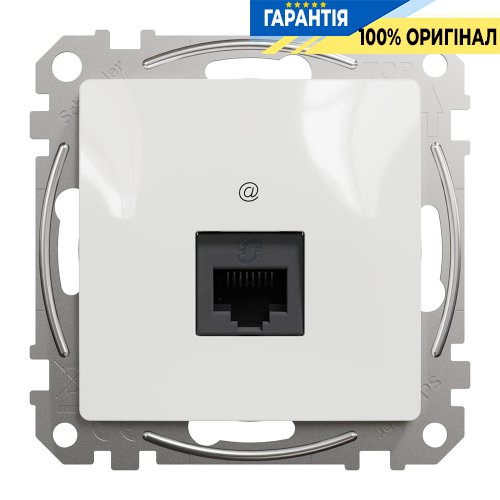 Компьютерная розетка RJ45 кат. 6 UTP Schneider Electric «Sedna Design» SDD111461 (цвет - белый)