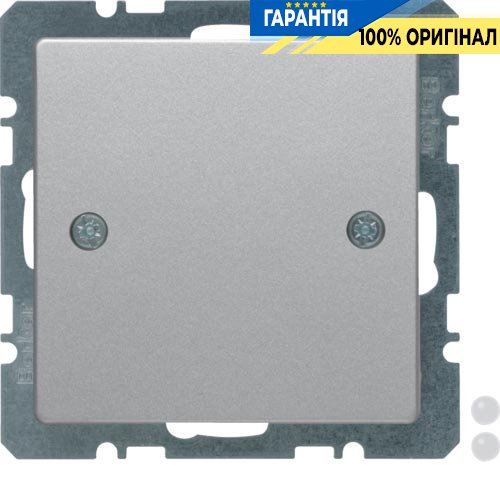 Заглушка з центральною панеллю, алюміній, «Q.1» «Q.3» «Q7» Berker 10094074