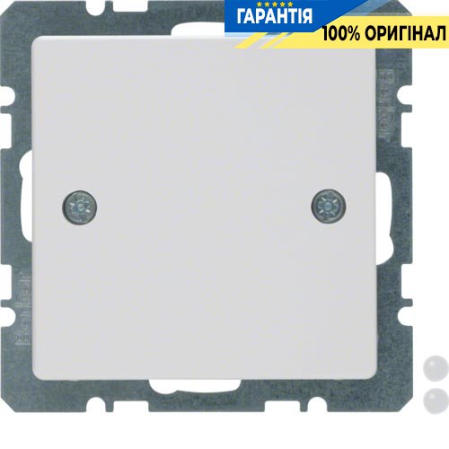 Заглушка с центральной панелью, полярная белизна, «Q.1» «Q.3» «Q7» Berker 10096079