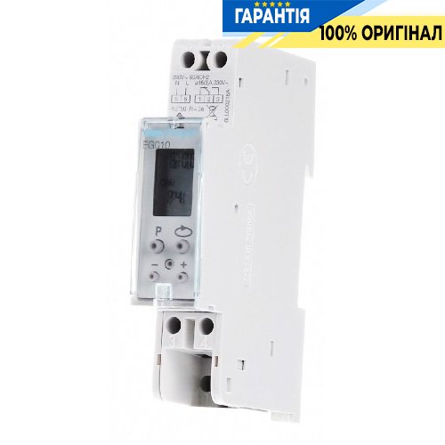 Таймер цифровий, добовий, 16А, 1 контакт, що перемикається EG010 (1п) резерв ходу 3 роки