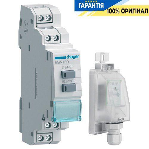 Таймер EGN100 Hager, з датчиком EEN003 (артикул EGK100)