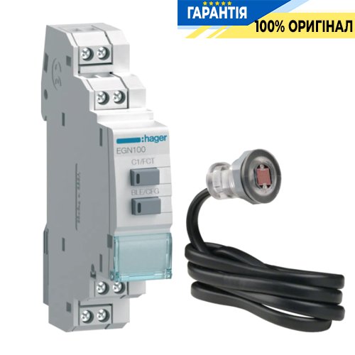 Таймер EGN100 Hager, з датчиком EEN002 (артикул EGK101)