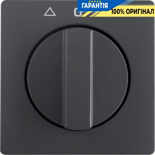 Накладка поворотного вимикача для жалюзі, антрацит, Berker «Q.1» «Q.3» «Q7» 10806086
