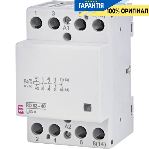 Контактор 4НВ, 63А 24V/AC/DC RD 63-40 ETI 2464027
