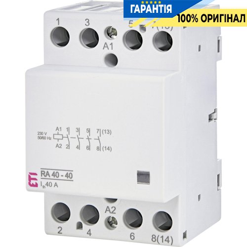 Контактор 4НВ, 40А, 230V/AC, RA 40-40 230V AC ETI 2464095