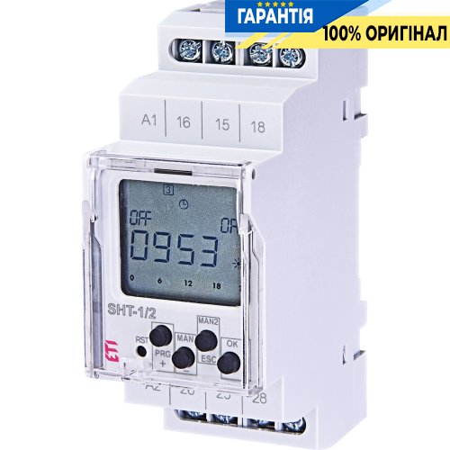 Программируемое цифровое реле SHT-1/2 230V AC (2x16A AC1) ETI 2470053