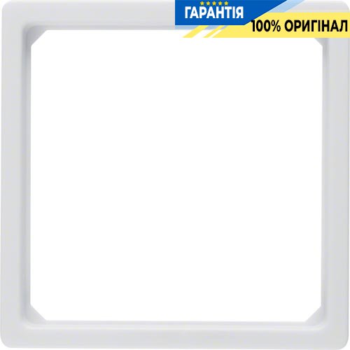 Рамка-переходник для центральной панели 50х50мм, полярная белизна, «Q.1» «Q.3» «Q7» Berker 11096079