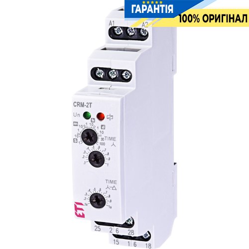 Реле пуску двигуна CRM-2T UNI 12-240V AC/DC ("star/delta" ) ETI 2470013