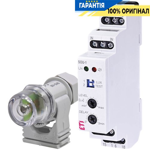 Сутінкове реле SOU-1 UNI  12-240 AC/DC (1x16A AC1) ETI 2470018