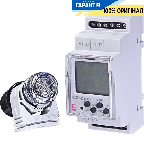 Сумеречное реле с цифровым таймером SOU-2 230V AC (1x8A AC1) ETI 2470020