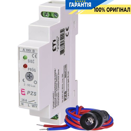 Сутінкове реле PZS 230V (1x16A AC1) ETI 2471103