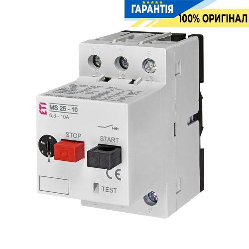 Автоматичний вимикач захисту двигуна MS25-10 ETI 4600100