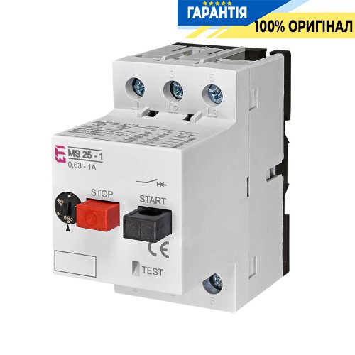 Автоматический выключатель защиты двигателя MS25-1 ETI 4600050