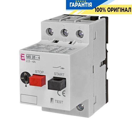 Автоматический выключатель защиты двигателя MS25-4 ETI 4600080