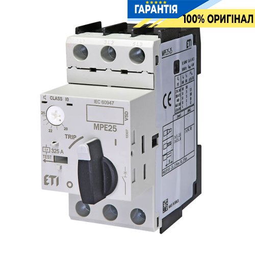 Автоматический выключатель защиты двигателя MPE25-25 ETI 4648013