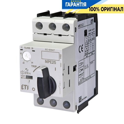 Автоматичний вимикач захисту двигуна MPE25-32 ETI 4648014