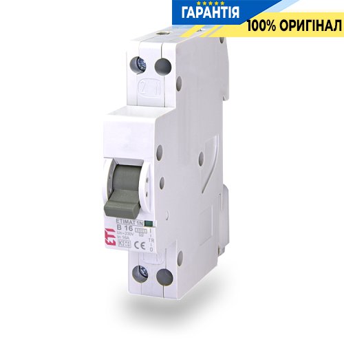 Автоматичний вимикач ETI ETIMAT 6 1p+N (1мод.) С 32А (6 kA) 2191127