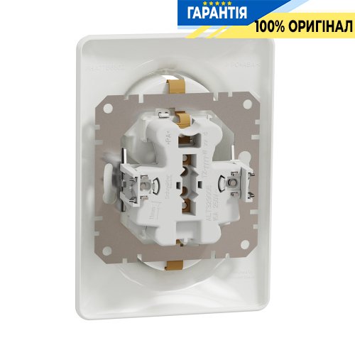 Розетка 2-а з з/к зі шторками Schneider Electric «Sedna Design» SDD311221 (колір - білий)