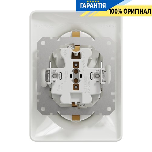 Розетка 2-а з з/к зі шторками Schneider Electric «Sedna Design» SDD311221 (колір - білий)