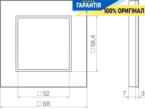 Рамка 1-постовая с LED подсветкой Hager A.8 WAD8120ES нержавеющая сталь матовая