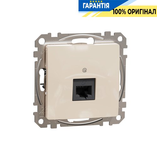 Комп'ютерна розетка RJ45 кат. 5е UTP Schneider Electric «Sedna Design» SDD112451 (колір - бежевий)