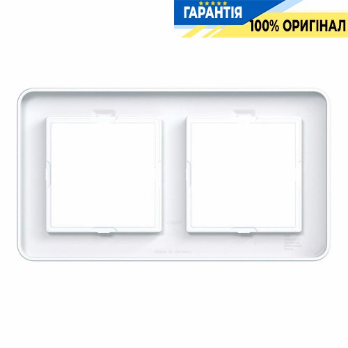 Рамка 2-постова Hager C.8 WAD9200WM світло-біла матова