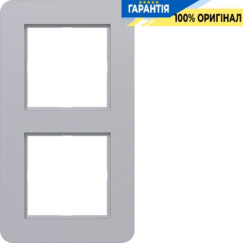 Рамка 2-постовая Hager C.8 WAD9200TA титановый металлик