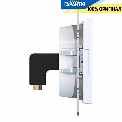 Мультимедійна розетка HDMI 2.1 з кутом підключення 90°, серії A.x/C.x, Hager WAF4380WG, світло-білий глянцевий