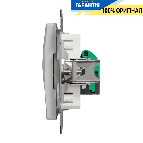 Комп'ютерна розетка RJ45 кат. 5е UTP Schneider Electric «Sedna Design» SDD113451 (колір - алюміній)