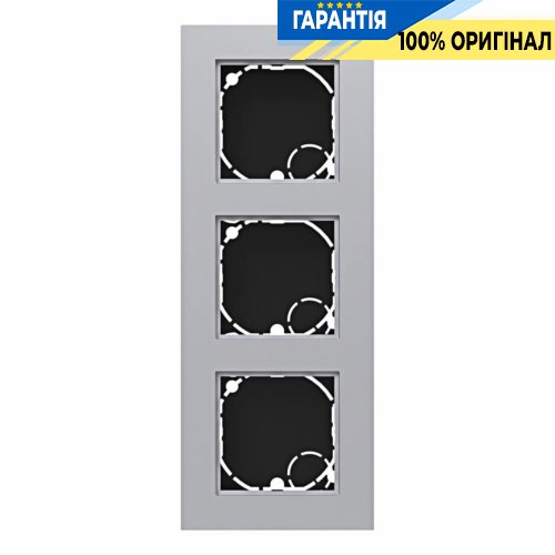 Корпус 3-й для зовнішнього монтажу, висока модель AP A.8, титановий металік, Hager WAF8310TA