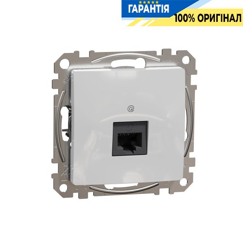 Комп'ютерна розетка RJ45 кат. 5е UTP Schneider Electric «Sedna Design» SDD113451 (колір - алюміній)