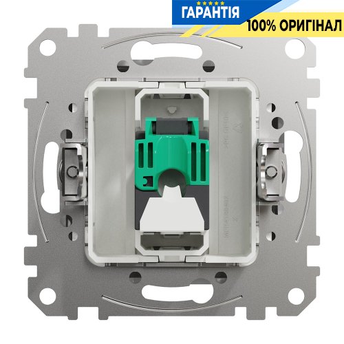 Комп'ютерна розетка RJ45 кат. 5е UTP Schneider Electric «Sedna Design» SDD113451 (колір - алюміній)