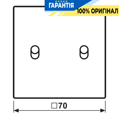 Накладка 1-полюсна для вимикача з 2 тумблерами «циліндр» JUNG LC12-5R0231 rose clair (32102)