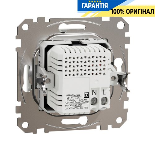 USB розетка тип A+A 2,1A Schneider Electric «Sedna Design» SDD111401 (цвет - белый)