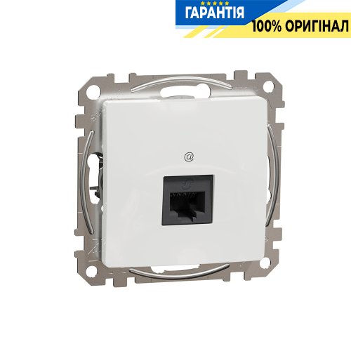 Компьютерная розетка RJ45 кат. 5е UTP Schneider Electric «Sedna Design» SDD111451 (цвет - белый)