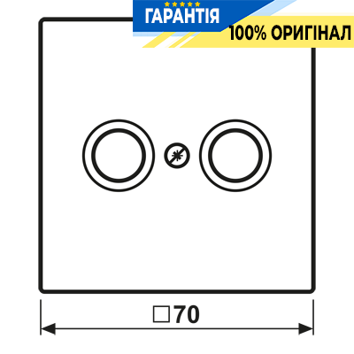 Накладка для TV розетки JUNG LC990TV217 vert anglais clair, серия 32041