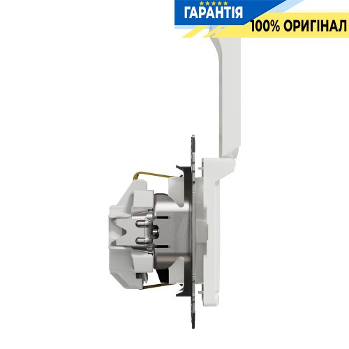 Розетка с з/к со шторками с крышкой Schneider Electric «Sedna Design» SDD111024 (цвет - белый)