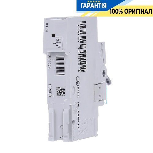 Автоматический выключатель Hager 1-полюсный, 16A, C, 6kA, MCN116