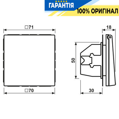 Розетка з заземленням 250V 16A з кришкою та пружинним затискачем JUNG LC1520BFKL226 помаранчевий pâle