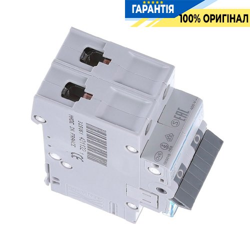 Автоматичний вимикач Hager 2-полюсний, 25A, C, 6kA, MCN225